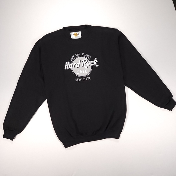 Vintage Hard Rock Cafe New York Crewneck Sweatshirt Embroidered Mens Medium EUC! - Picture 2 of 15